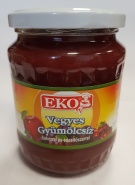 Vegyes gyümölcsíz cukorral és édesítőszerrel